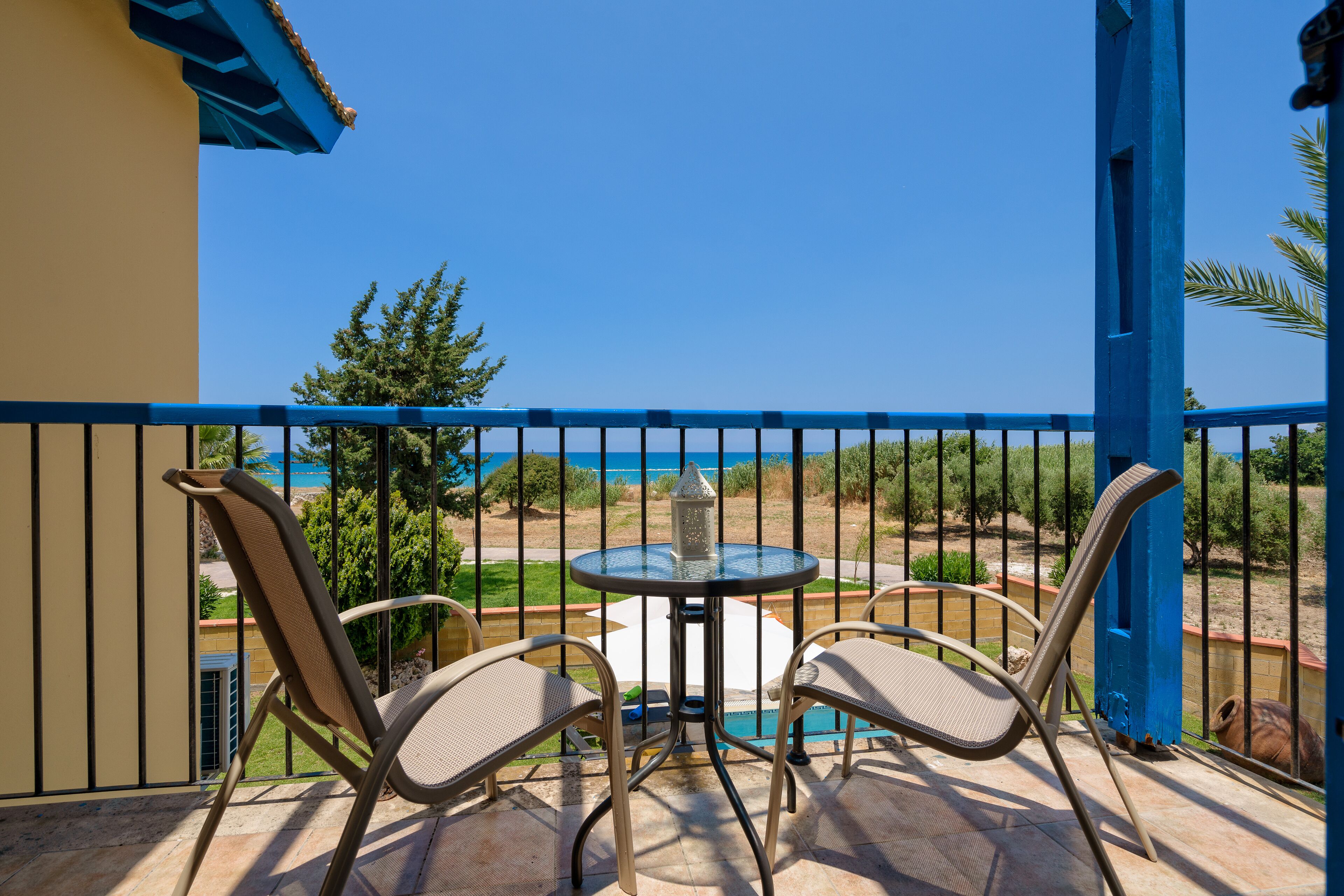 Executive Villa, 3 Bedrooms, Private Pool, Beachfront | View from room