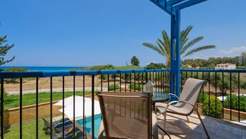 Executive Villa, 3 Bedrooms, Private Pool, Beachfront | View from room