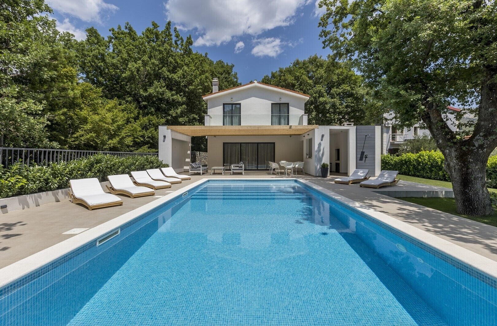A heated pool