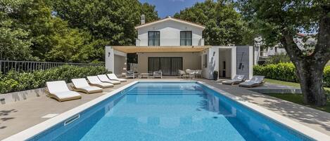 A heated pool