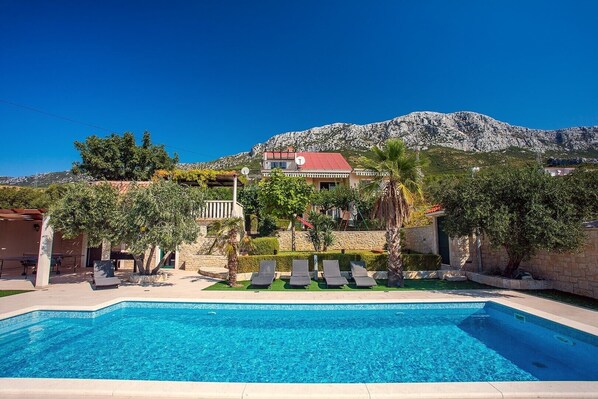 A heated pool