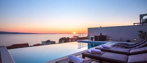 Una piscina riscaldata