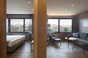 Apartment, 1 Bedroom (Avenue View) | Living area | Flat-screen TV - City Lights Athens (Athens)