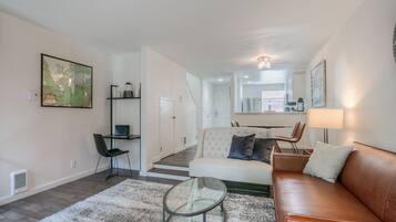 TV, fireplace, video games, DVD player