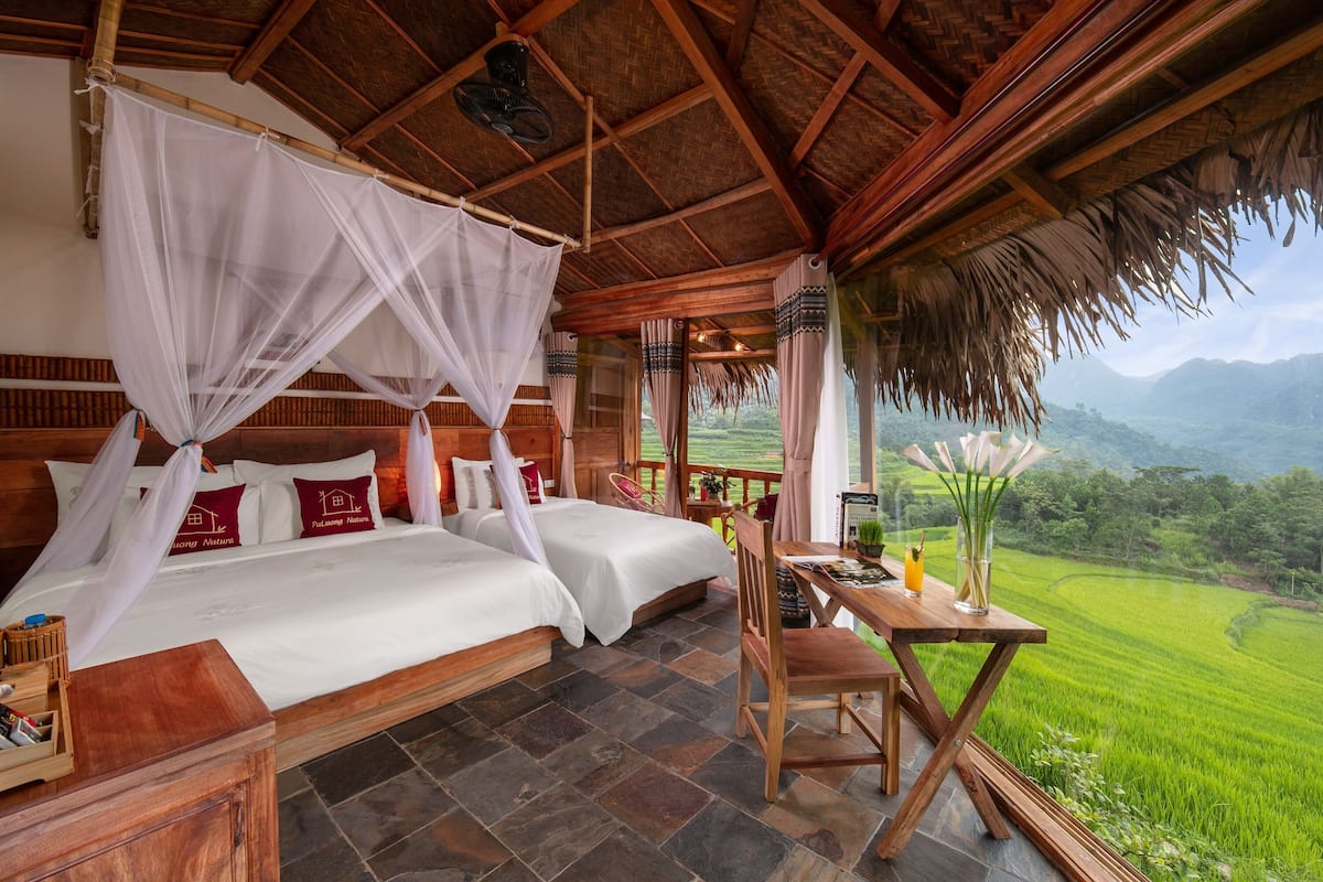 ห้องดับเบิล, วิวหุบเขา (Suite Bungalow) | เครื่องนอนระดับพรีเมียม, เตารีด/โต๊ะรีดผ้า, Wi-Fi ฟรี, ผ้าปูที่นอน