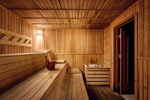 Bilik rawatan pasangan, sauna, mandi tangas / hammam, urut tuaman batu 