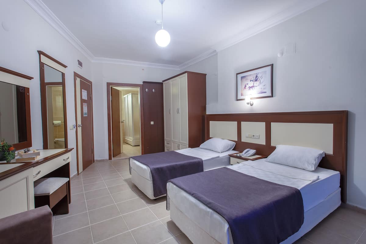 Minibar, desk, WiFi (free), bed sheets