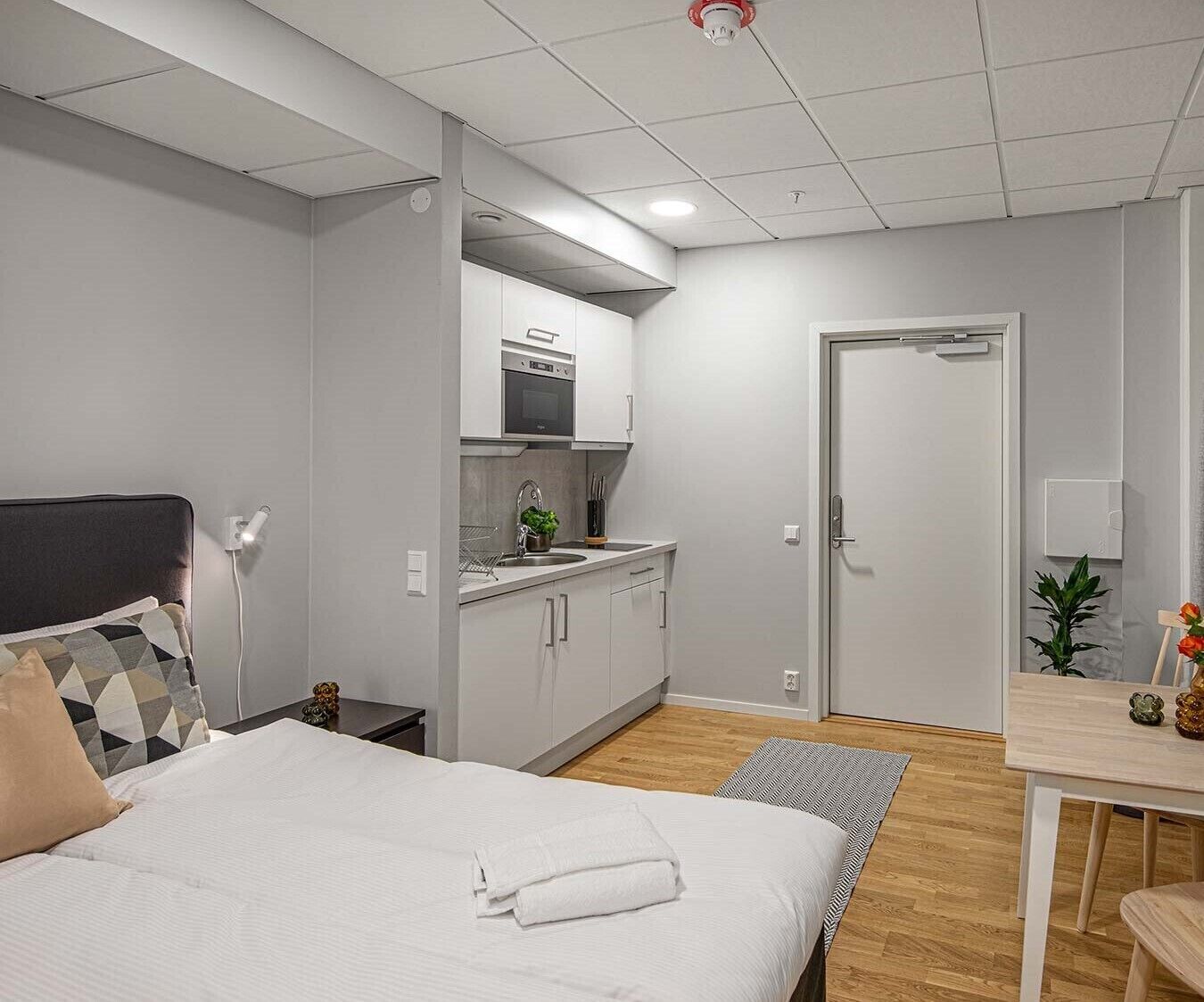 comfort studio | blackout curtains, soundproofing, iron/ironing board