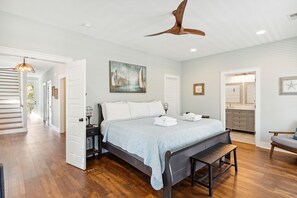 4 bedrooms, iron/ironing board, WiFi, bed sheets - High Tides – Walkable Folly Beach Home with Spacious Living & Seasonal Rooftop Hot Tub (Folly Beach)