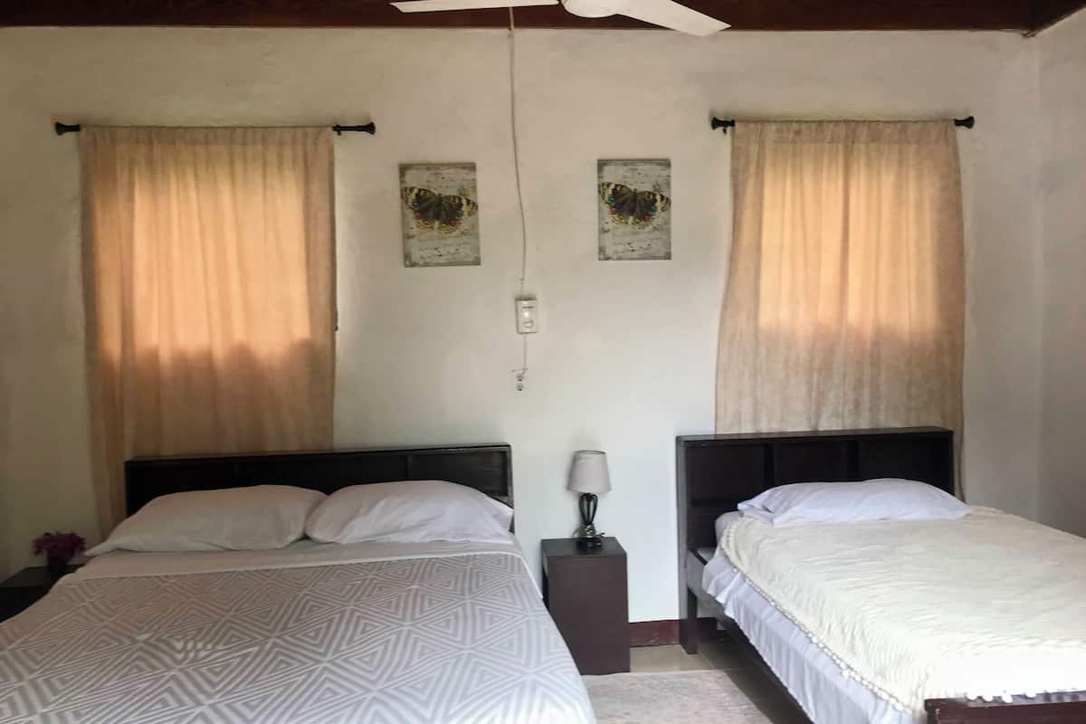 Individually decorated, individually furnished, iron/ironing board