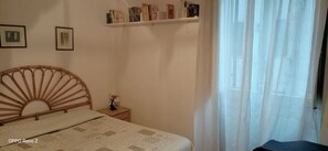 Blackout curtains, iron/ironing board, free WiFi, bed sheets