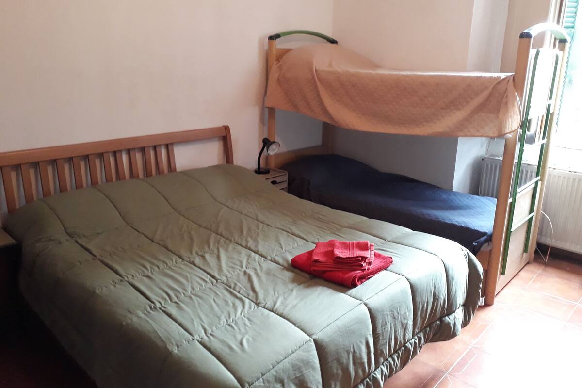 Quadruple Room, Shared Bathroom | Blackout curtains, iron/ironing board, free WiFi, bed sheets