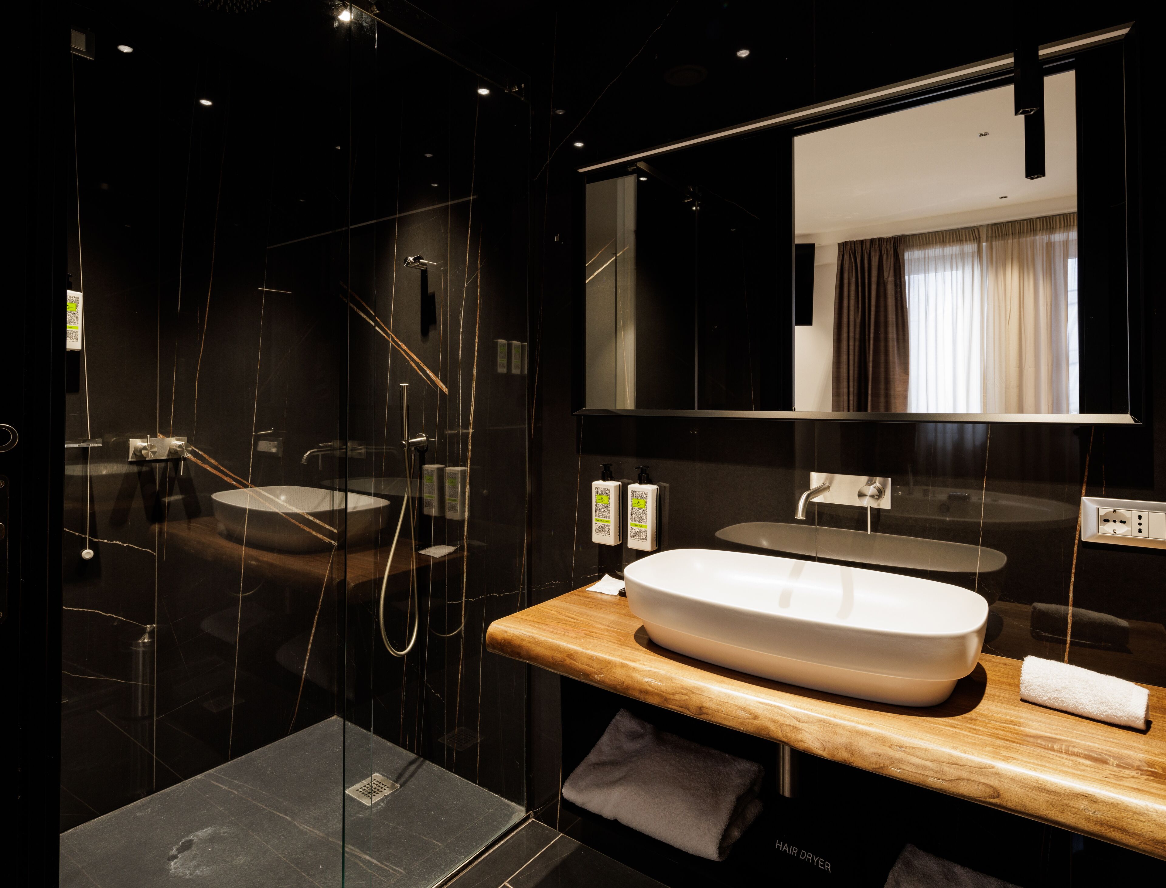 junior suite, 1 king bed, hot tub | bathroom | hair dryer, bidet, towels, soap