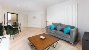 Two- Bedroom Apartment | Living room - Amazing Apart. -City Airport and Excel 3 (London)
