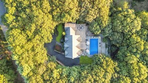 Exterior - Private setting with treetop views, resort style pool and jacuzzi, fully... (Water Mill)
