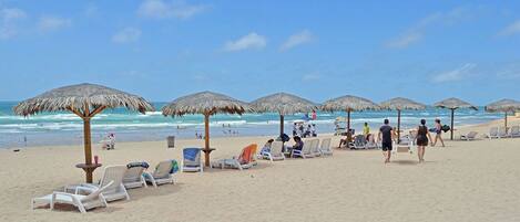 En la playa