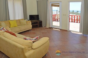 TV, DVD player, stereo