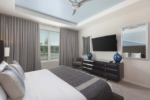 9 habitaciones, escritorio y tabla de planchar con plancha