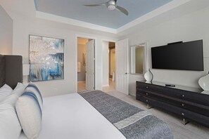 8 bedrooms, desk, iron/ironing board, travel cot