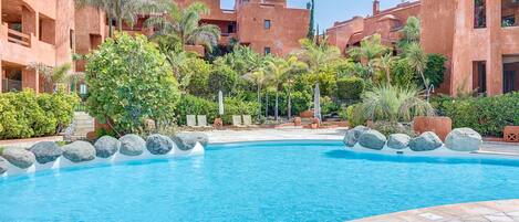 A heated pool