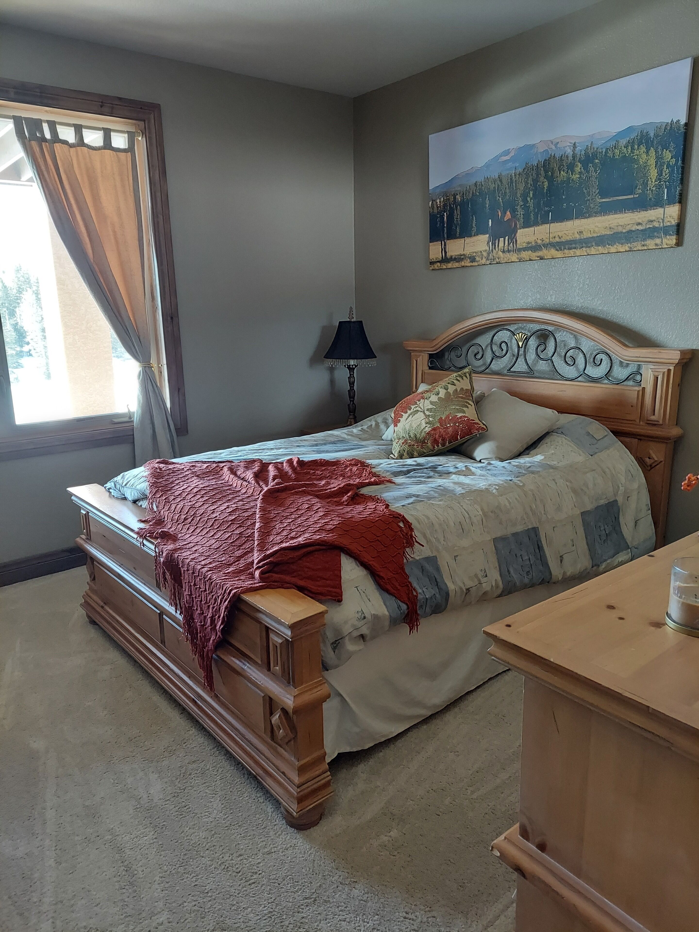 2500 sq ft Lower Garden Level only  of a large custom home on 40 private acres. 