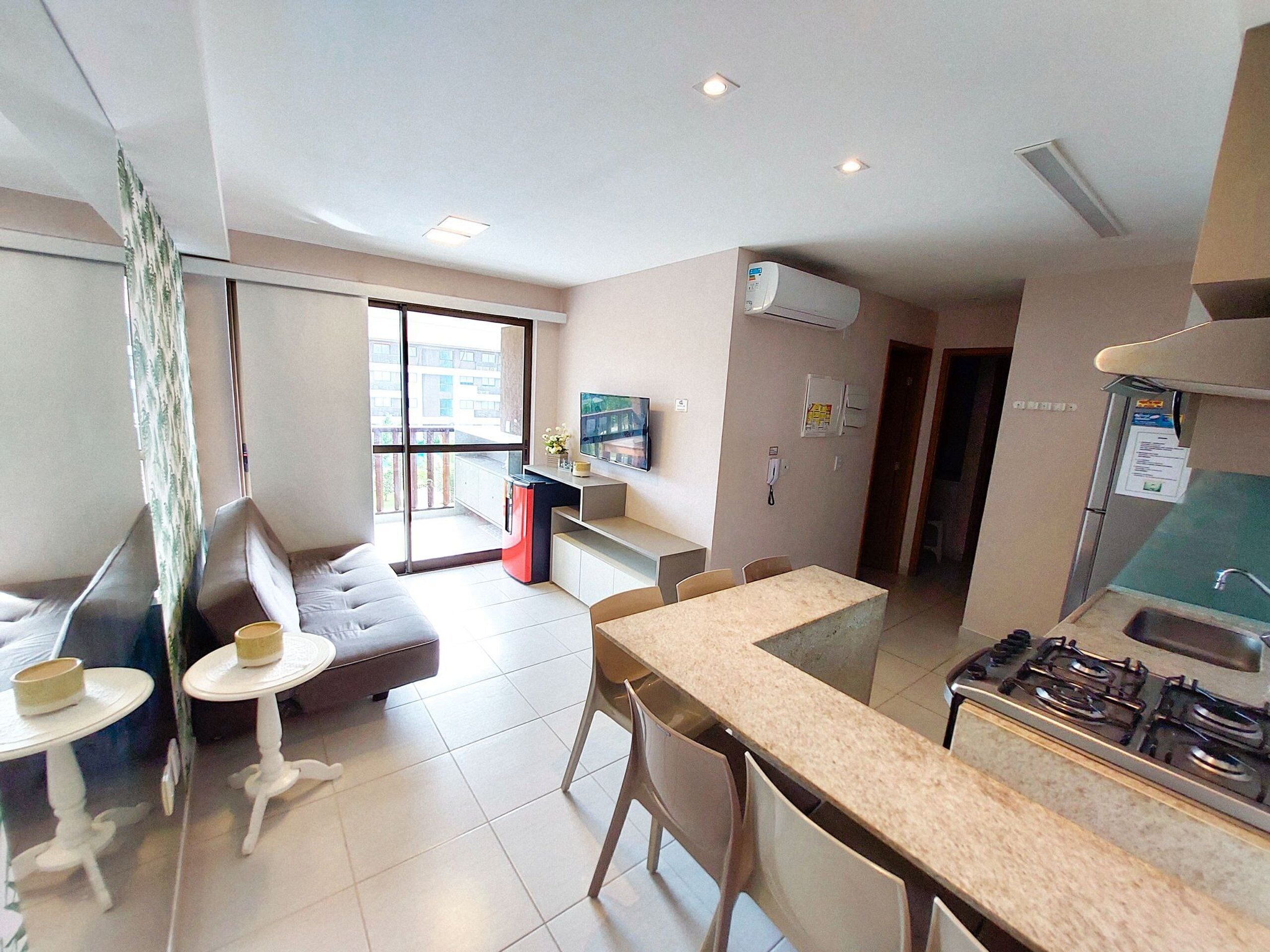 Apartment | Living area | 32-inch Smart TV with satellite channels, TV