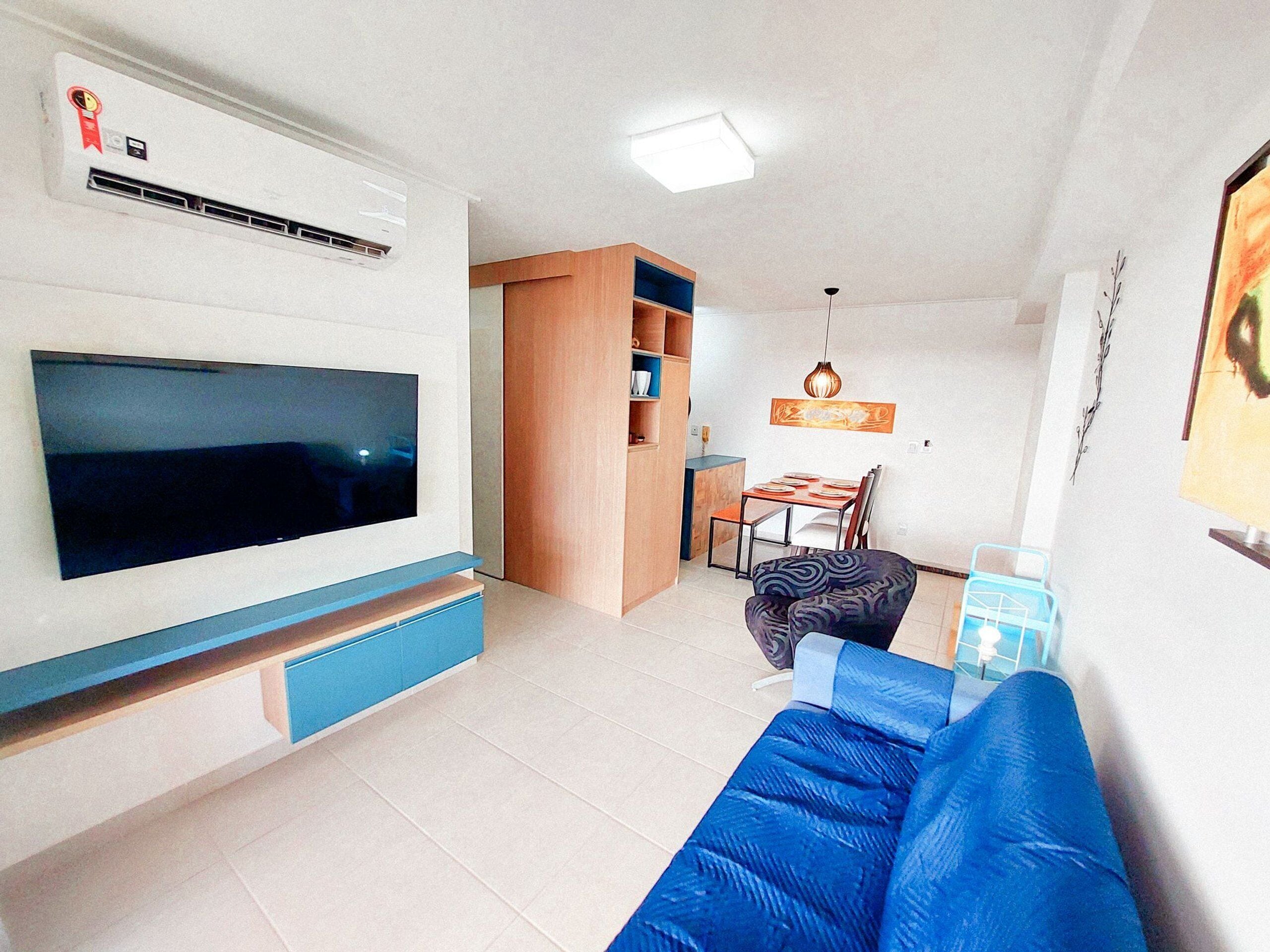 Basic Apartment | Living area | 32-inch Smart TV with satellite channels, TV