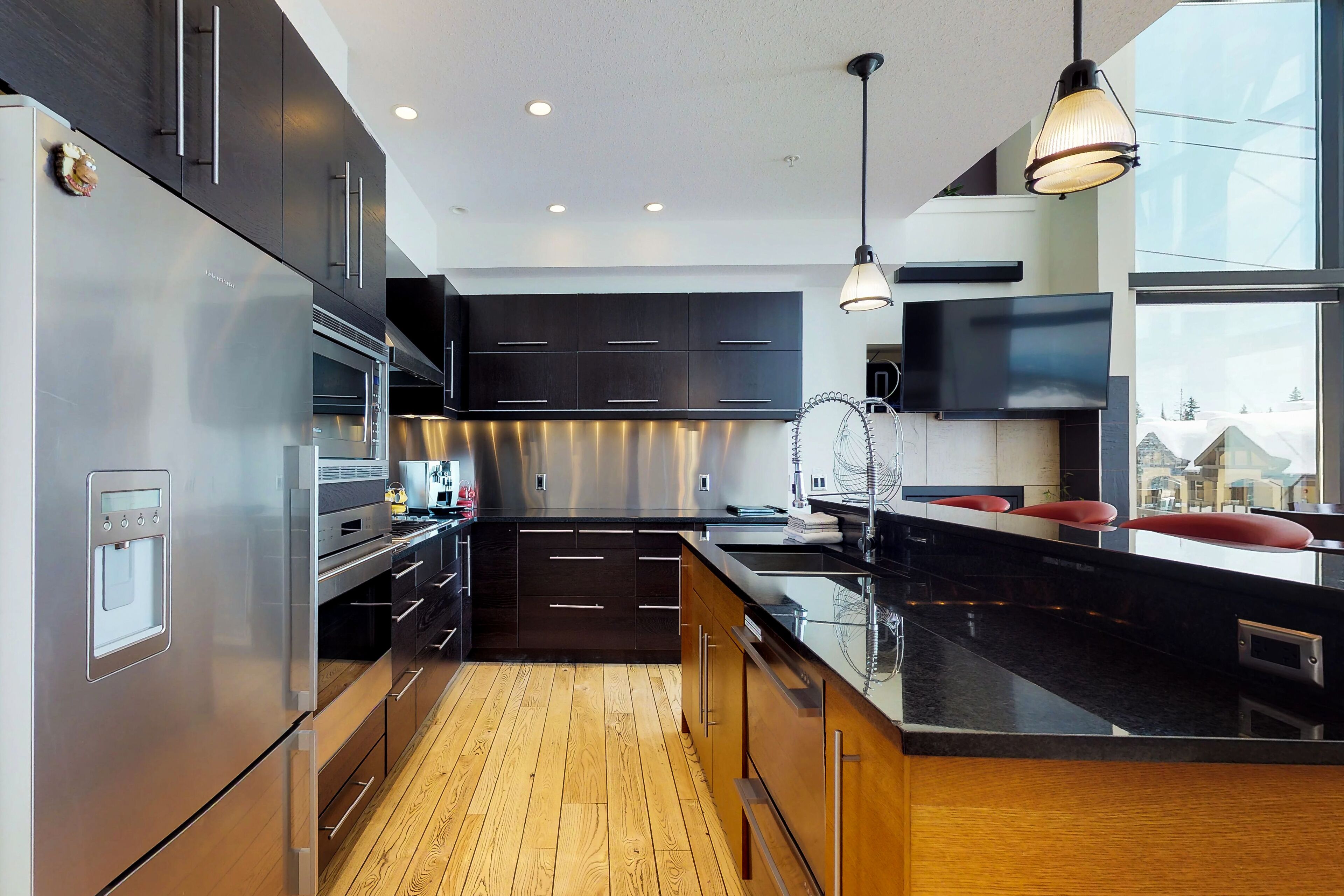 Ski-in/ski-out chalet with WiFi, private hot tub, & mountain views