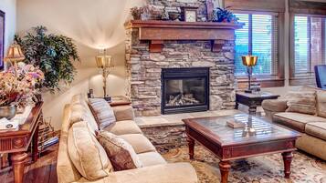 Televisio, takka, DVD-soitin