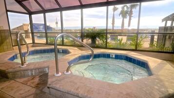 Indoor pool, outdoor pool