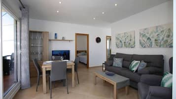 Televisie en een open haard