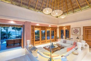 Villa, Multiple Beds (CASA CANTARENA) | Living room - Casa Cantarena (Tulum)