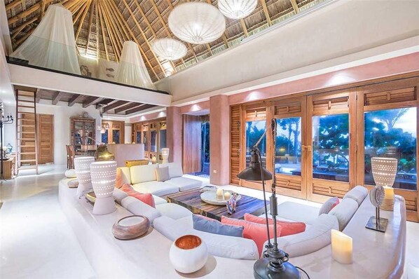 Villa, Multiple Beds (CASA CANTARENA) | Living room - Casa Cantarena (Tulum)