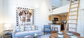 Condo, 1 Bedroom | Living room | 42-inch flat-screen TV with cable channels, TV