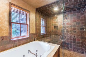 Townhome, 4 Bedrooms | Bathroom | Jetted bath, hair dryer, towels - Elkstone Place 1 by Exceptional Stays (Telluride)