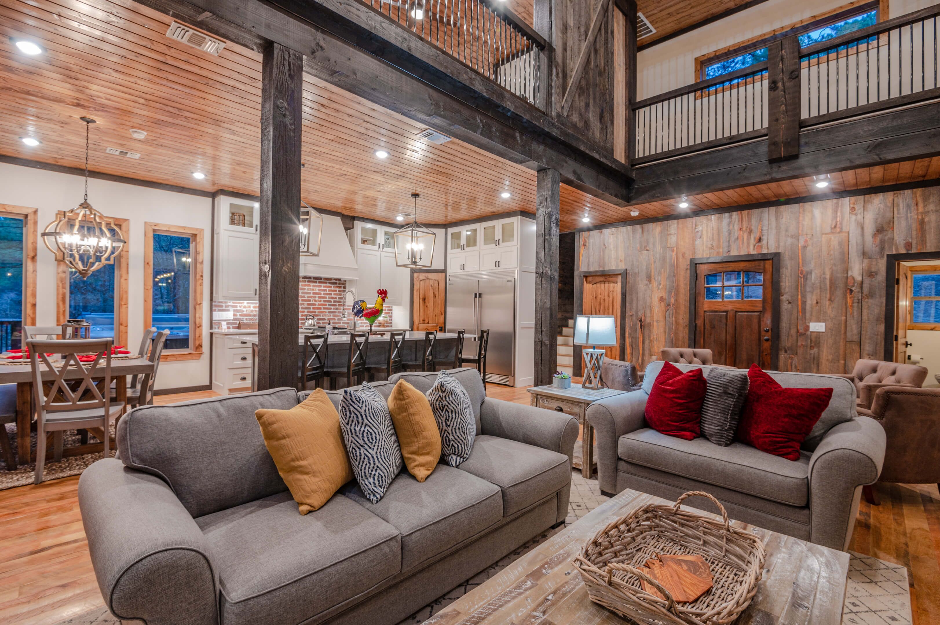 Smart TV, fireplace, stereo