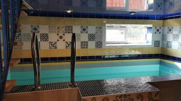 Indoor pool, a heated pool
