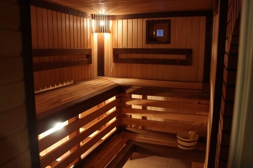 new house, of pine timber, forest, developed infrastructure Isloch River, lake.