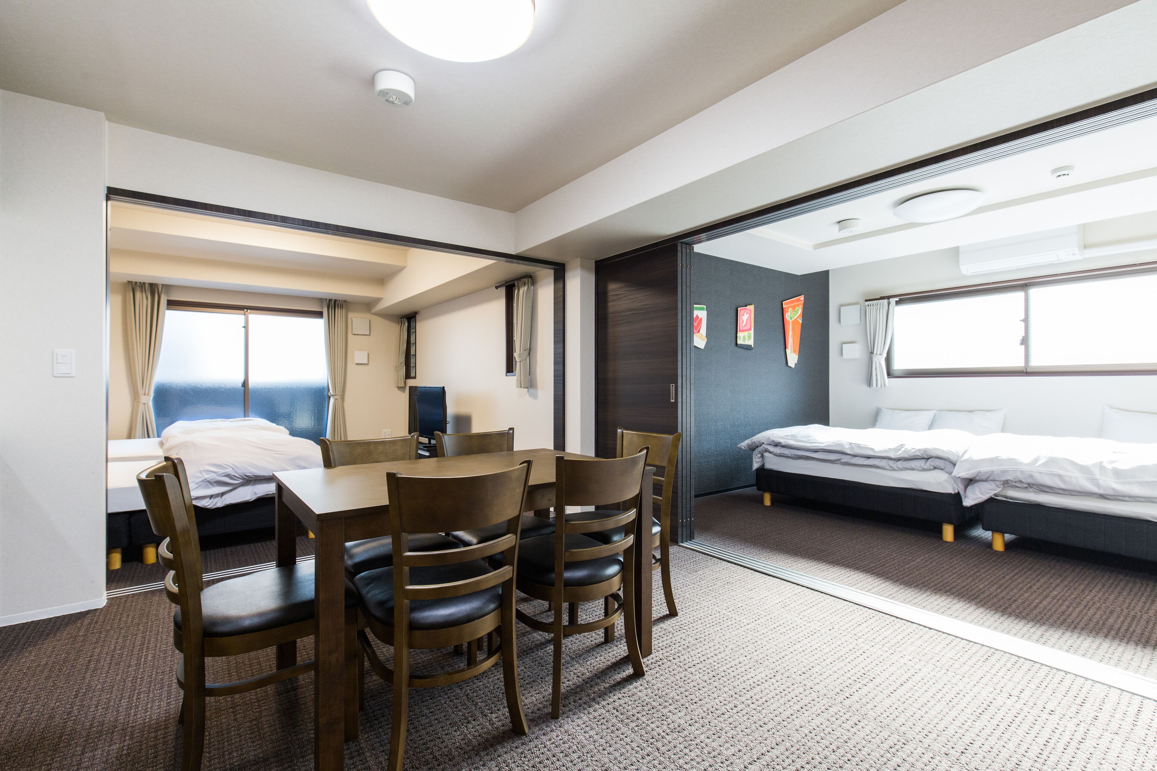 deluxe apartment | living area | flat-screen tv