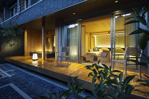 Japanese-Style Room with Outdoor Bath RB2, for 2 Guests | Minibar, in-room safe, iron/ironing board, free WiFi