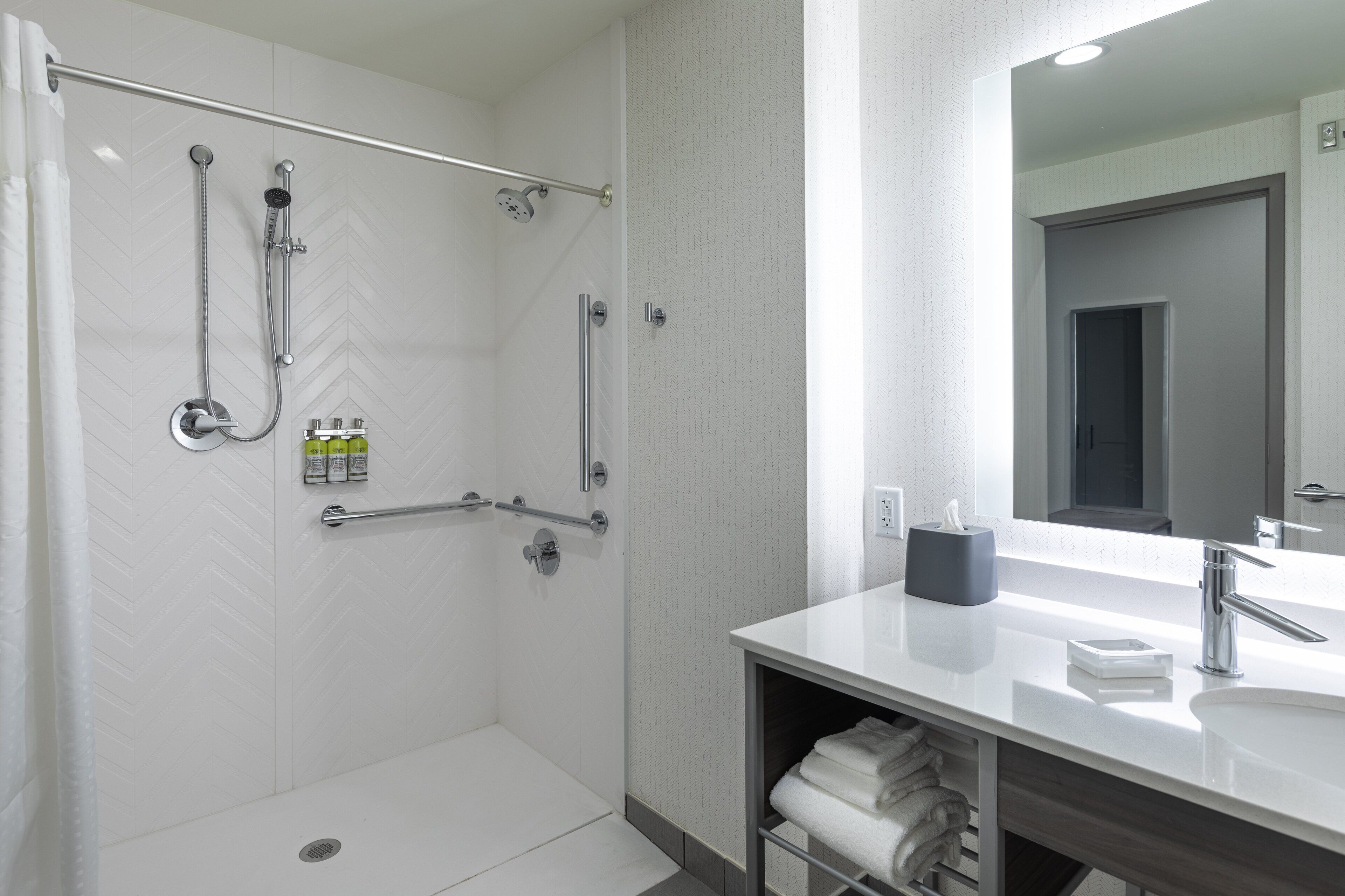 free toiletries, hair dryer, towels, soap