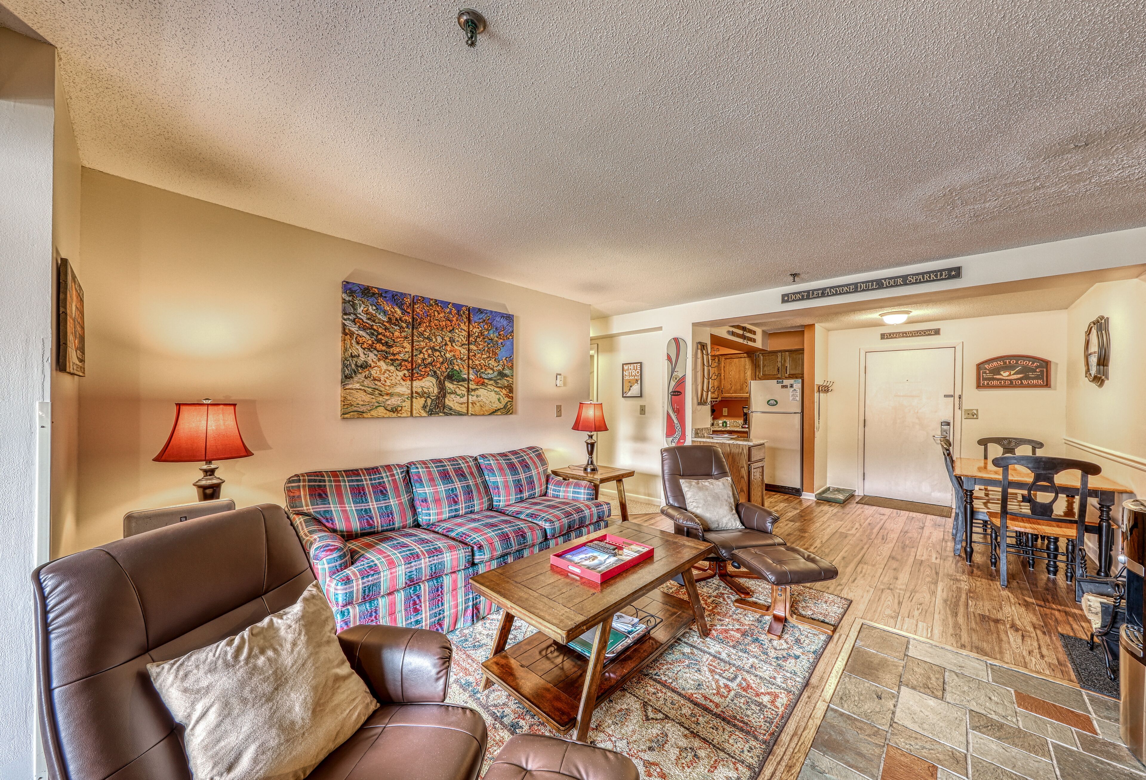 Resort condo with mountain views, full kitchen, and free WiFi