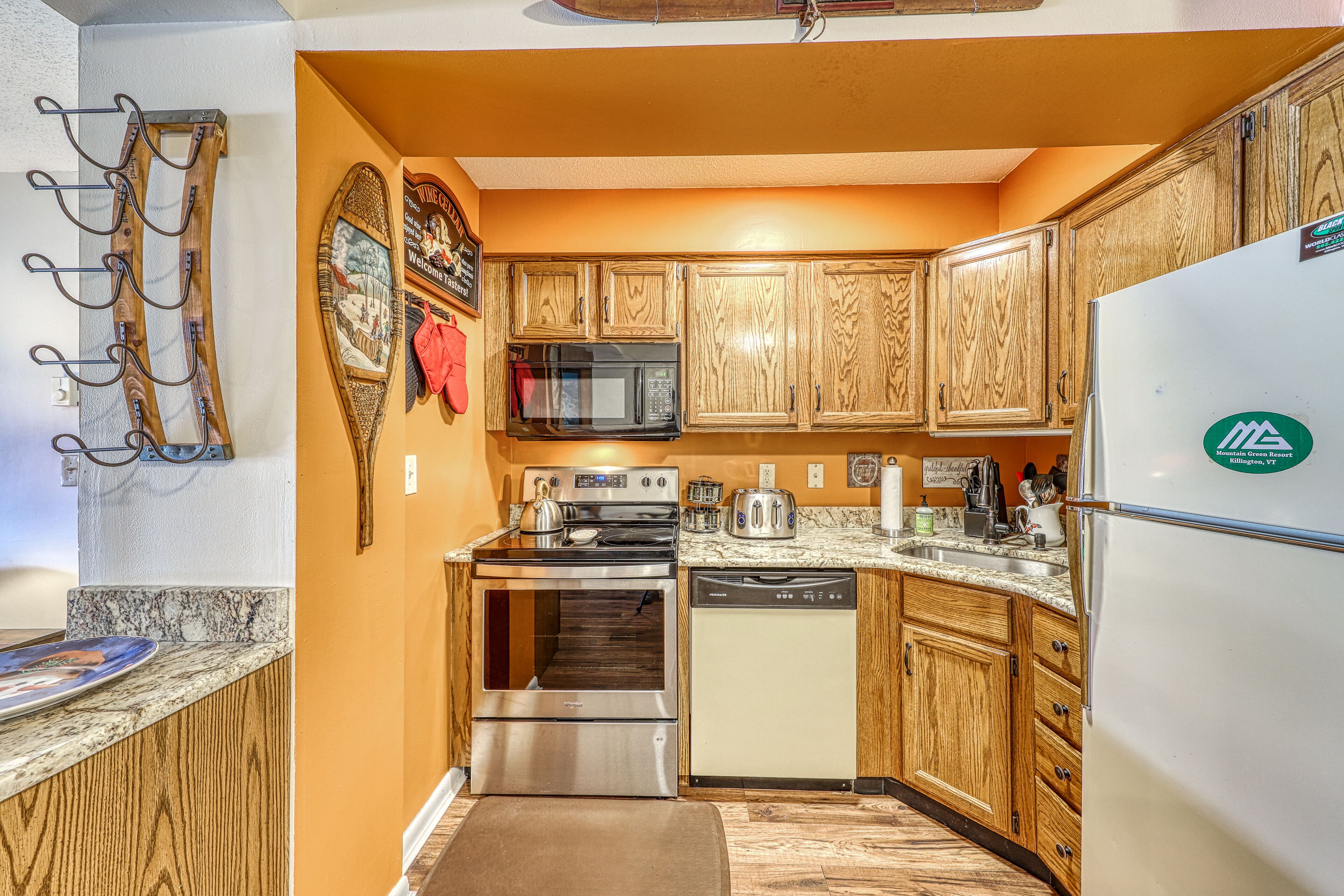 Resort condo with mountain views, full kitchen, and free WiFi