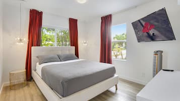 1 habitación, tabla de planchar con plancha, wifi gratis y ropa de cama