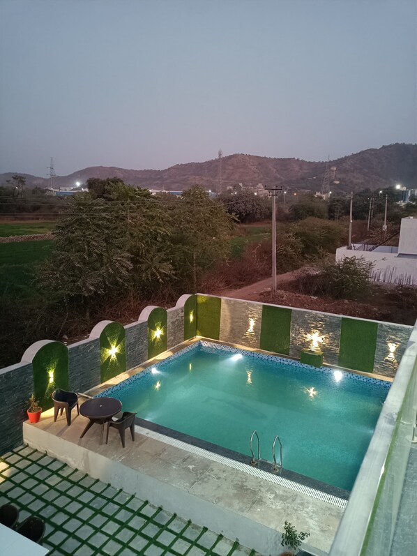 Pool - Levebini 4 Bedroom Private Swimming Pool Villa in Udaipur Rajasthan India (Badi,Udaipur)