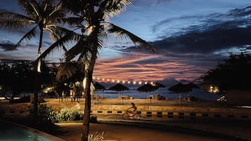 Private beach, white sand
