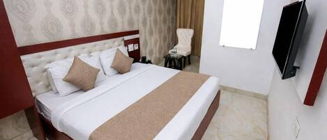 Chambre Deluxe, 1 chambre | Literie de qualité, lit avec matelas en mousse à mémoire