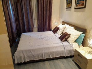 Apartment, 1 Schlafzimmer | Schallisolierte Zimmer, Bügeleisen/Bügelbrett, kostenlose Babybetten