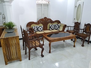 Interior - A unique villa with mesmerizing wooden antique furniture with a unique beauty. (Negombo)