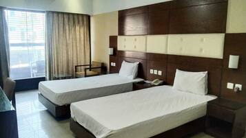 Kamar Twin Deluks | Wi-Fi gratis dan seprai linen